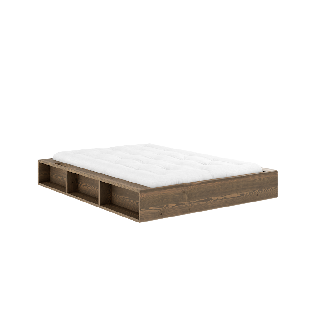 ZIGGY BED CAROB BROWN LACQUERED 140 X 200 For 899 EUR No ziggy-bed-carob-brown-lacquered-140-x-200-for-899-eur-no
