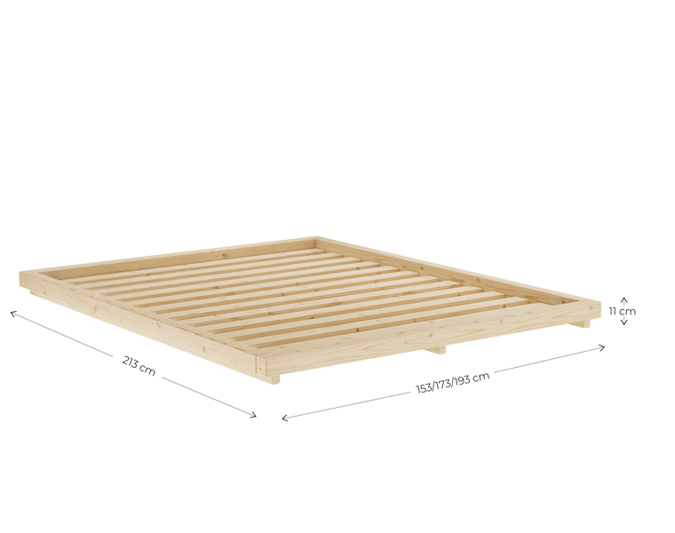 DOCK BED CLEAR LACQUERED 160 X 200 for 399 EUR | no. 128101160200 | en